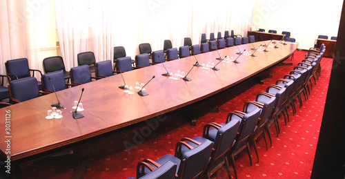 conference room with red carpet