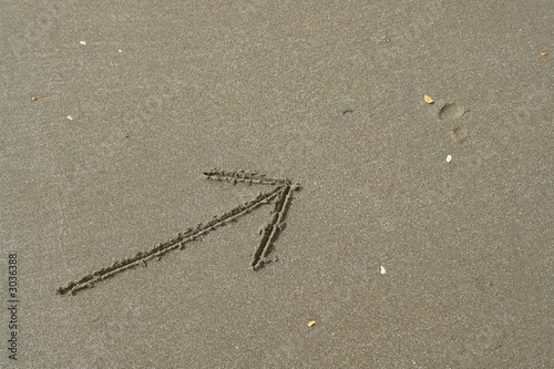 arrow in sand