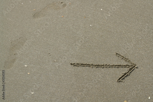 arrow in sand