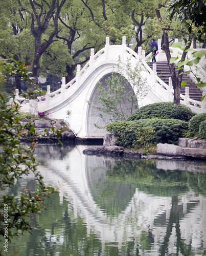 arched stone bridge in gui lin, china photo