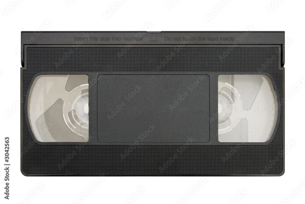 blank video cassette