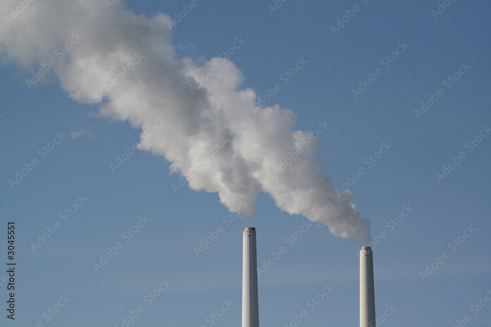 smoke from powerplant (coal based)