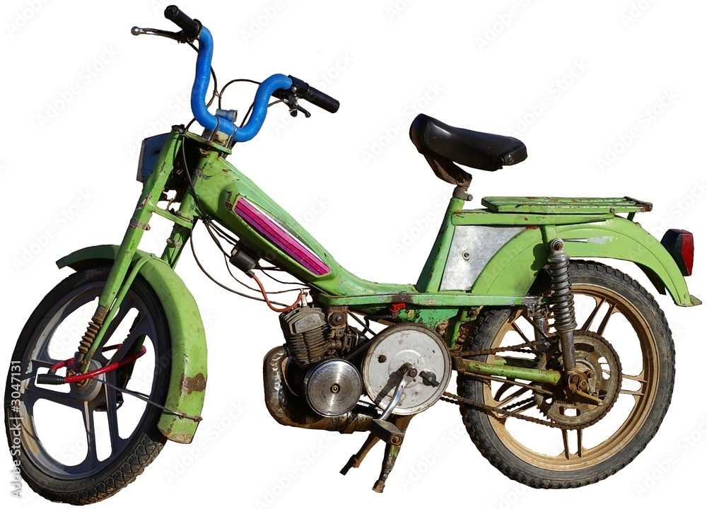 Obraz premium cyclomoteur vert
