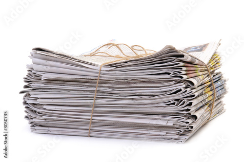 pile of old newspapers
