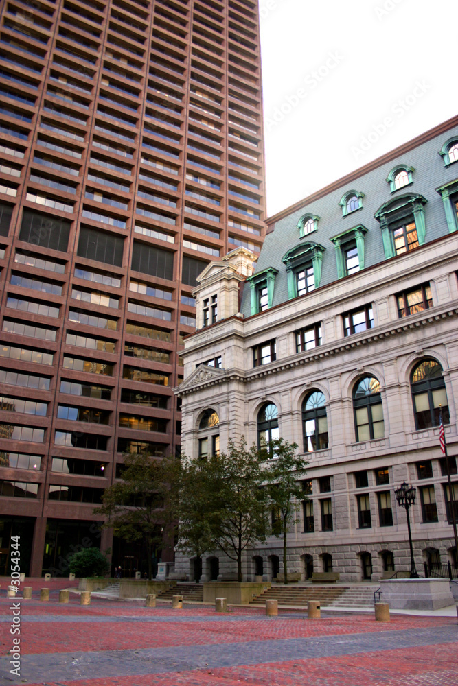 Fototapeta premium building at center plaza, near government center, boston