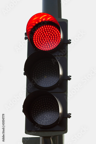 semáforo en rojo