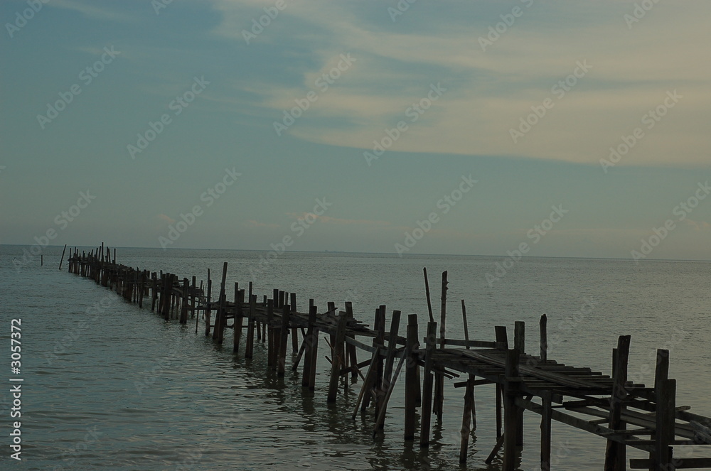 jetty at straits of malacca