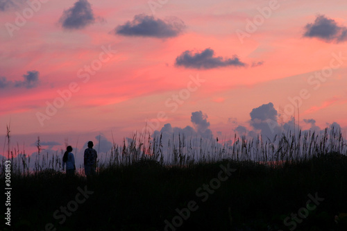 watching sunset