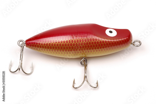 red fishing lure