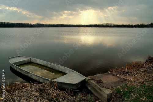 early evening on pond