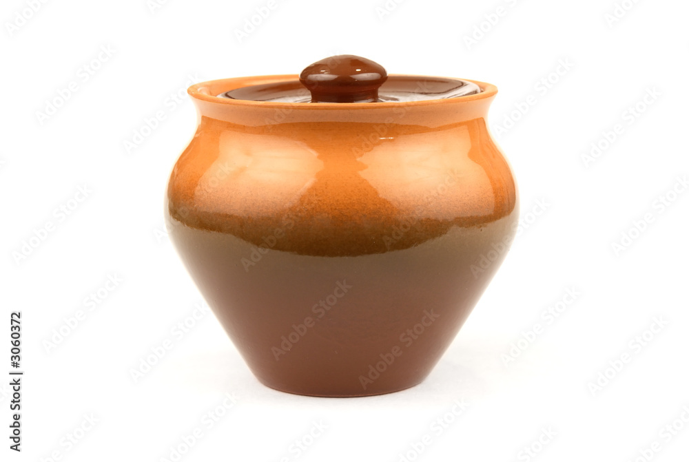 pot on a white background pot on a white background