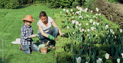 Foto famille jardin