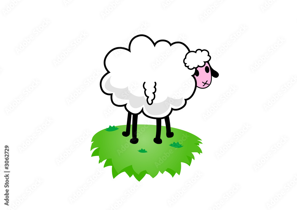 illustration of sheep. vector illustration of sheep. vector