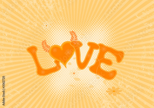 illustration of love. vector