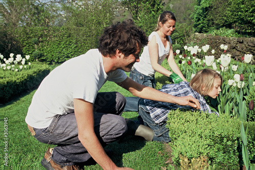 famille jardin