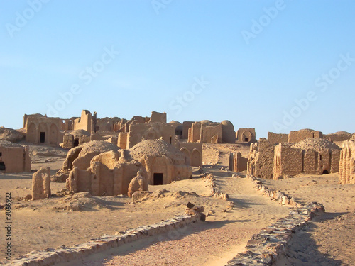 bagawat egyptian necropolis, oasis of kharga, lybian desert, egy