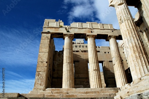 at the acropolis in athens greece