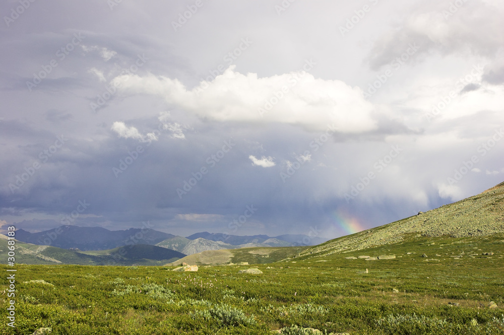 Fototapeta premium mountain after thunderstorm