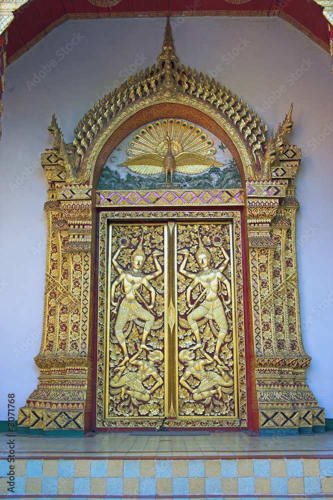 phrathat doi suthep, door detail