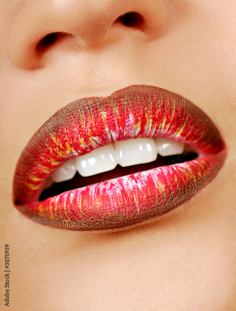 Obraz premium multicolored lipstick