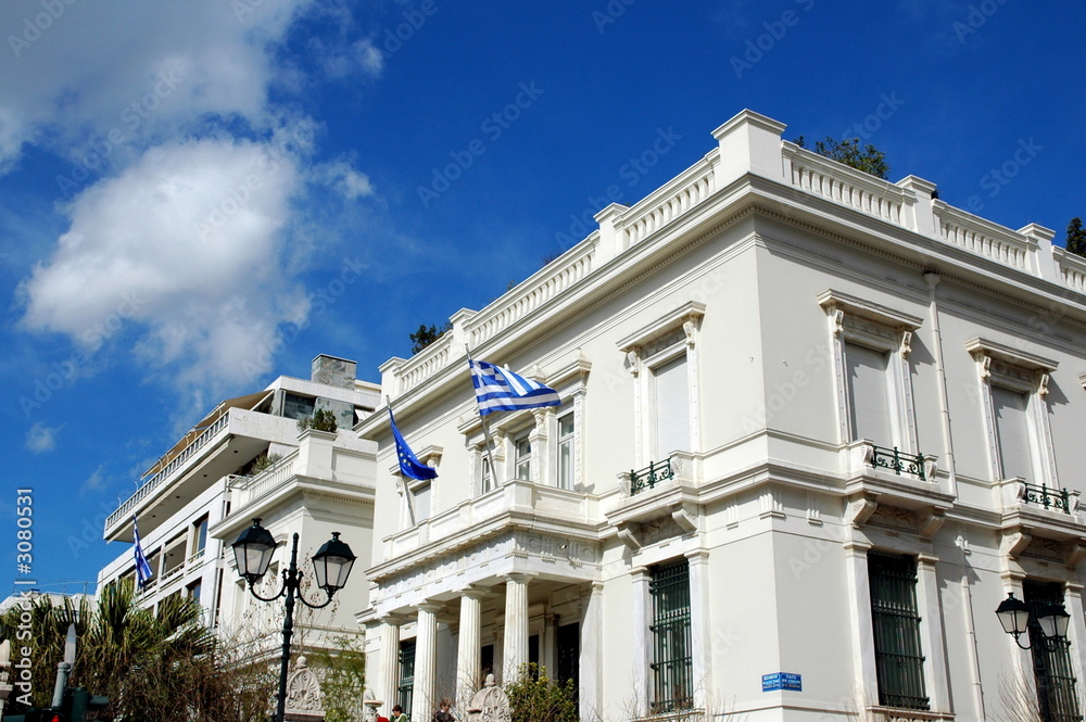a beautiful building in athens, greece