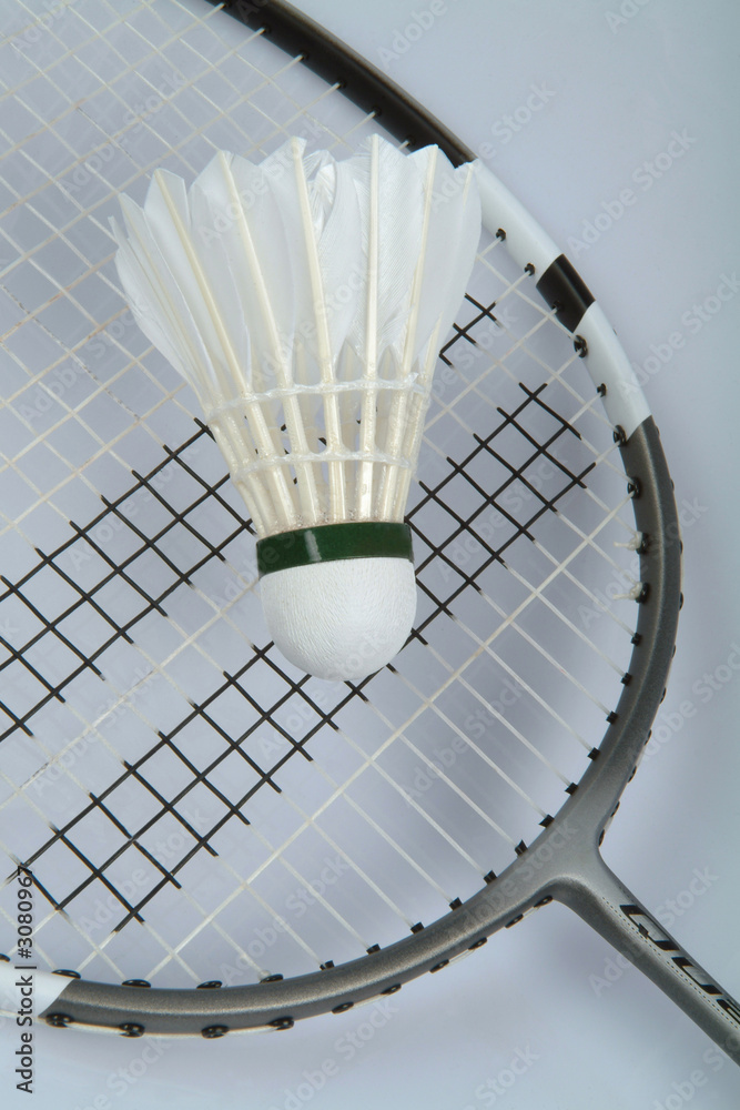 raquette et volant de badminton Stock Photo | Adobe Stock