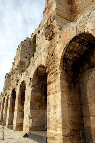 around the arena, acropolis