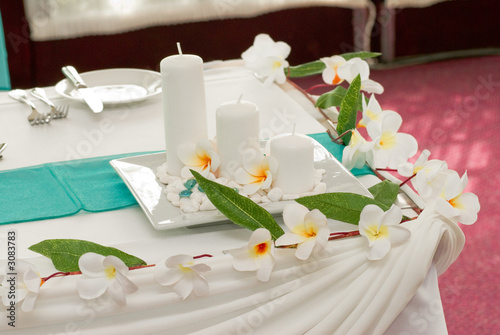wedding reception display