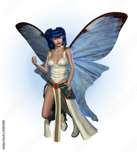 blue butterfly fairy