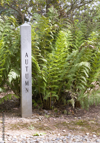 Fotografie autumn garden sign