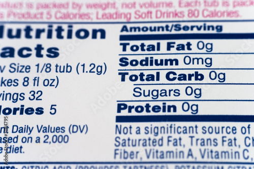 nutrition facts