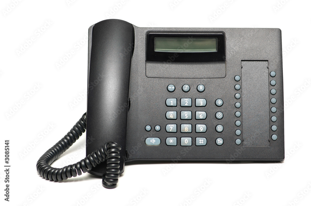 office phone isolated on the white background office phone isolated on the white background