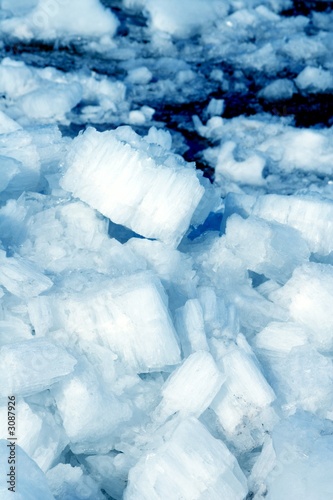 ice in water