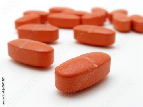Canvastavla orange pills