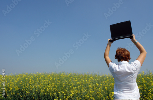businesswoman break