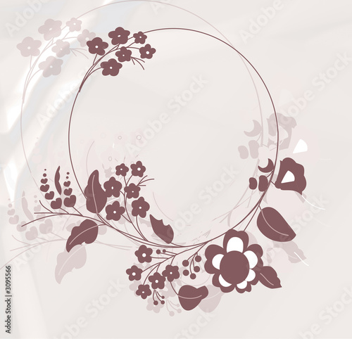 abstract background with flowers