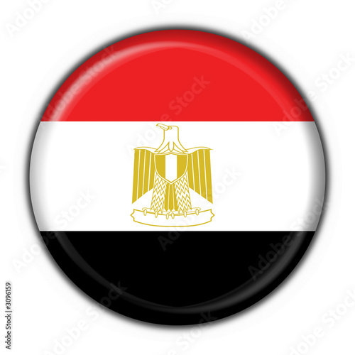 Billede på lærred bottone bandiera egitto - egypt button flag