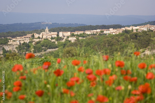 Schilderij op canvas venasque - village de provence