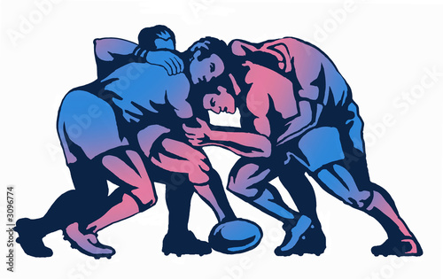 rugby maul blue gradient © patrimonio designs