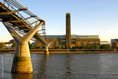 tate modern and river thames photo