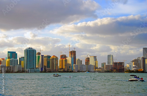 miami coastline at twilight