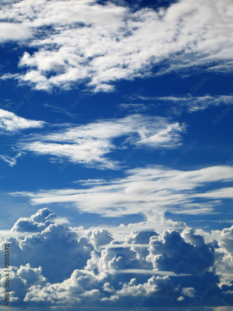 Fototapeta premium thick white fluffy clouds, philippines