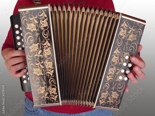 playing the accordion