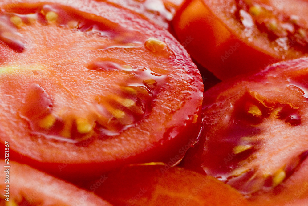 tomates, salade tranches,rouges,fraiches, tomates, salade tranches,rouges,fraiches,
