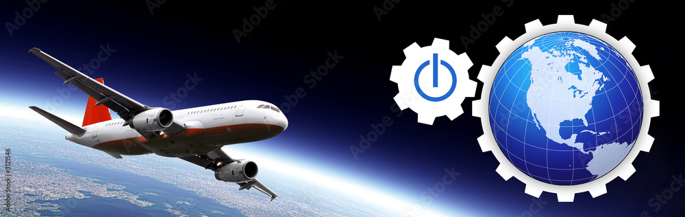 Naklejka premium transportation header