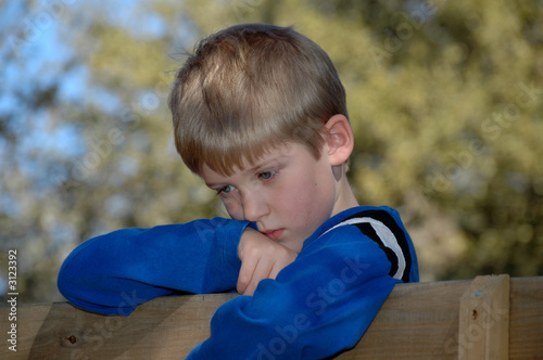 boy looking thoughtful