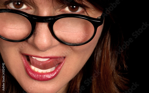 Foto woman with bifocals
