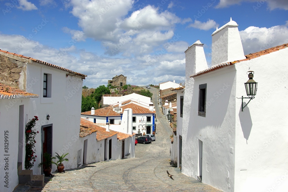 portuguese street in alentejo
