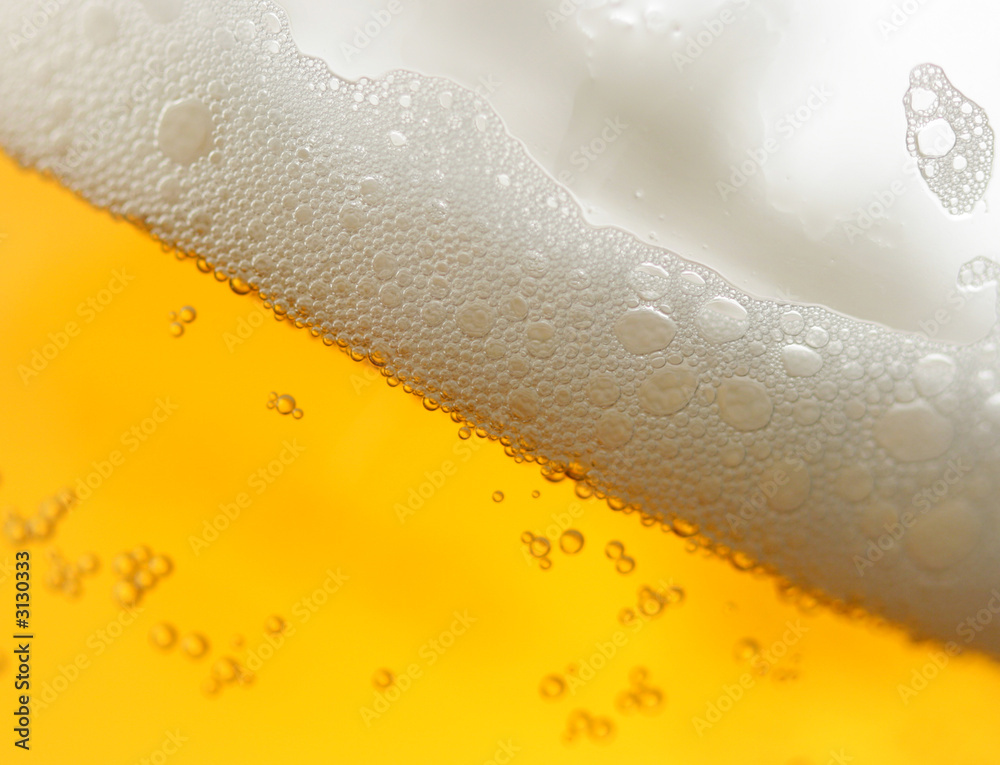 beer with froth beer with froth