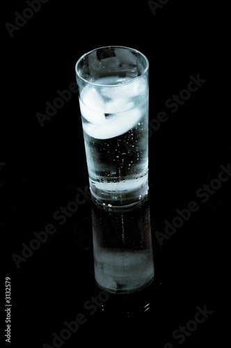glass of ice water
